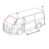 Toyota Hiace RegiusAce 2005-2019 Windshield Moulding Outer Upper