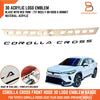 Toyota Corolla Cross 3D Acrylic Logo Emblem (2020-2025)