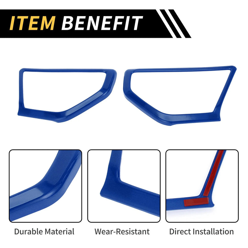 Jeep Wrangler JL JLU (2018-2024) - ABS Blue A Pillar Speaker Cover Trim