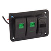 Car Boat RV Truck LED Gang Toggle Rocker Switch Panel with Dual USB