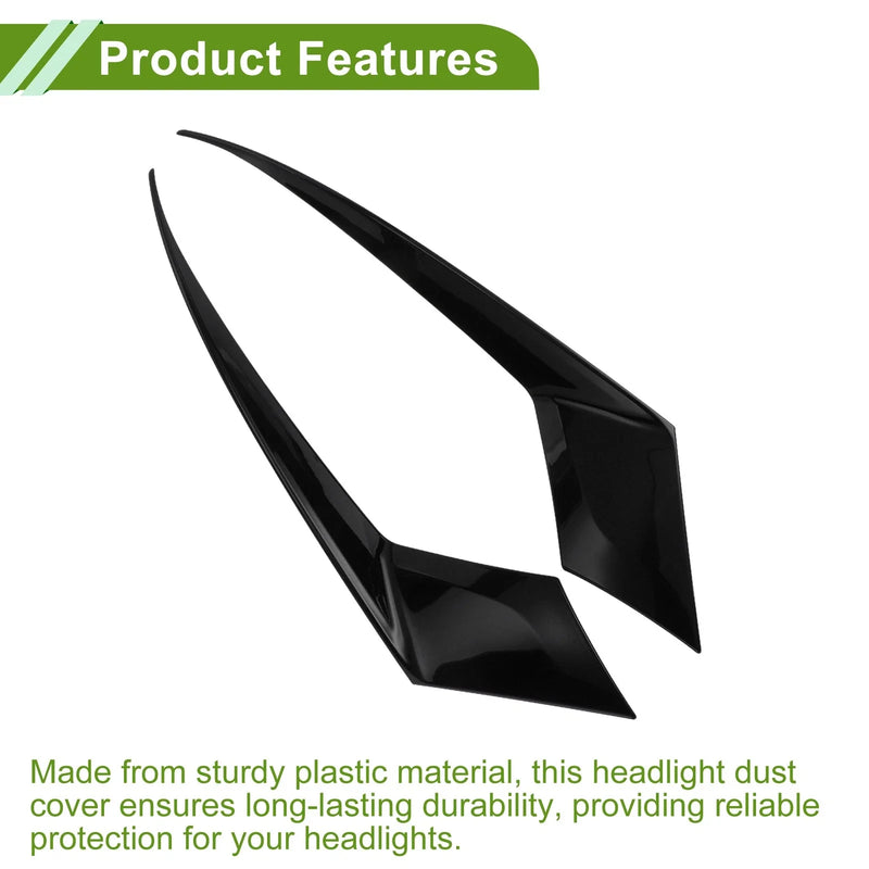Honda Accord 11th (2023-2025) Black Headlight Eyebrow Cover