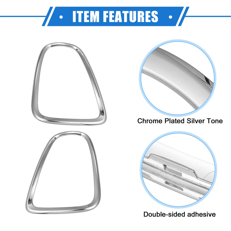 Mini Cooper R58 Coupe (2011-2015) Silver Tone Pair Taillight Trim Rings