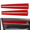 Toyota Hilux Revo Red Interior Door Panel Strips Cover Trim (2015-2023)