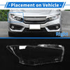 Front Right Headlight Lens Cover Infiniti Q50 (2014 - 2021) PC Clear