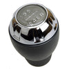 Jeep Wrangler JK Silver & Black 6 Speed Gear Knob (2011-2018)