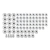 Harley Touring Road Street Glide 75X Chrome Engine Bolt Topper Caps (07-16)
