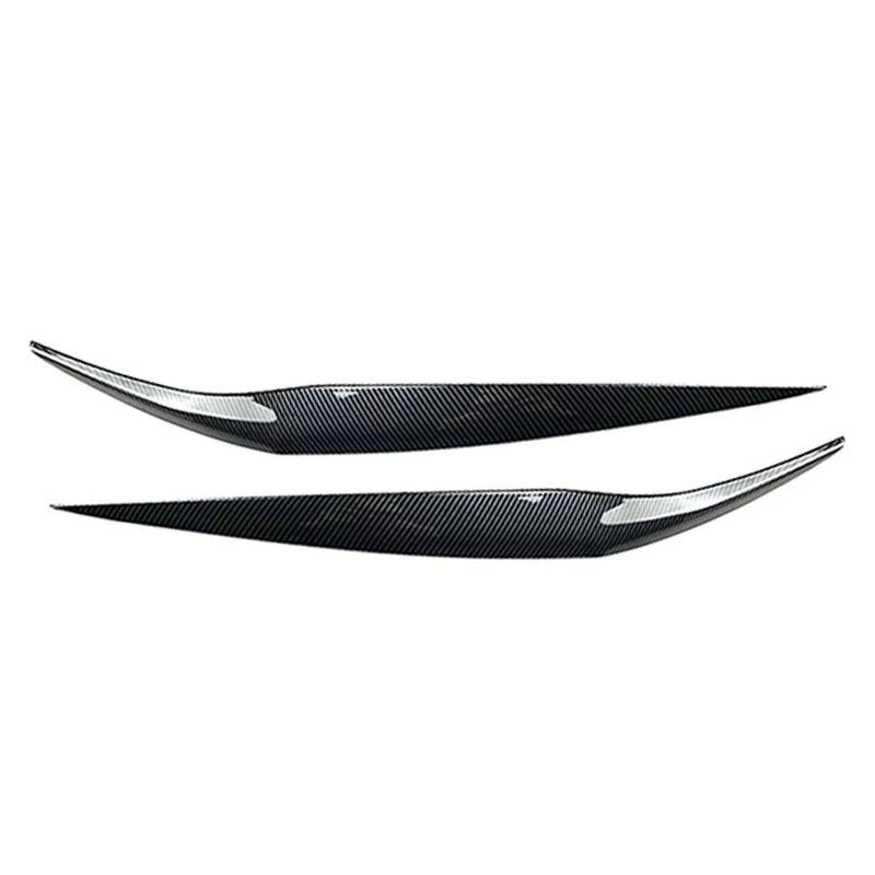 Ford Fiesta Carbon Fiber Front Headlight Eyebrow Cover Trim (2013-2017)