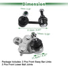Honda Civic 4pcs Front Suspension Kit Sway Bar Links Ball Joints (2006-2011)