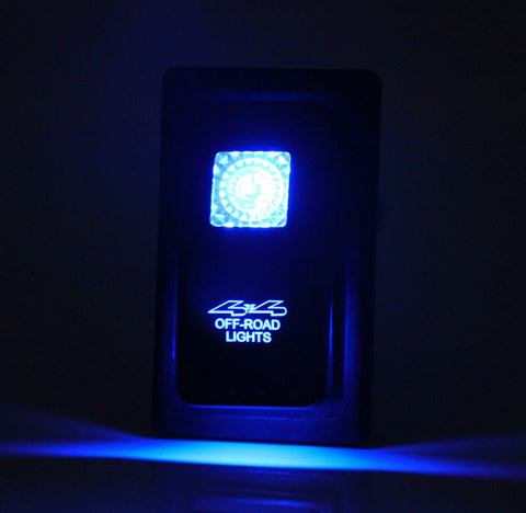 4X4 Dual LED Laser Etched Offroad Lights Rocker Switch