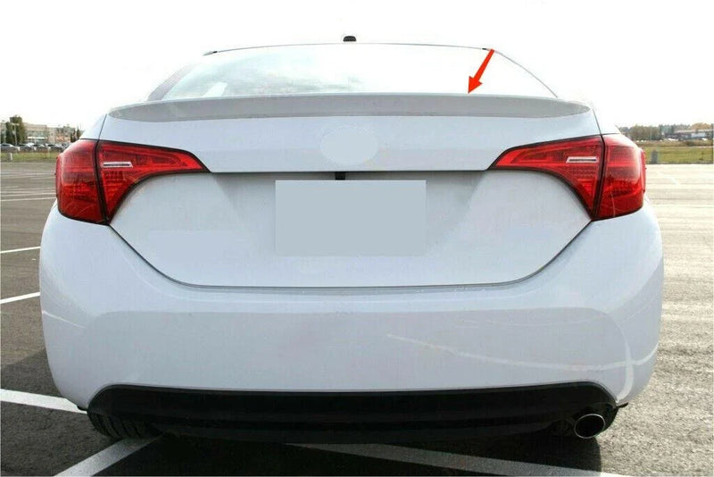 Toyota Corolla Sedan Super White Trunk Spoiler Wing (2014-2018)