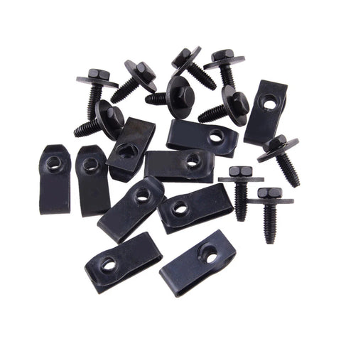 Ford Truck 20 x Car Body Bolts U Nut Clips M6 Hex 10mm