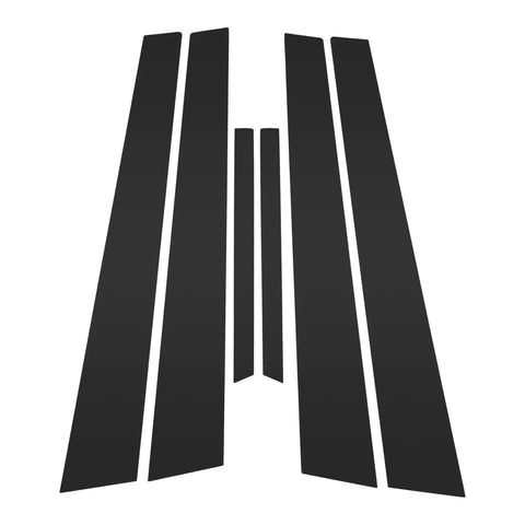 Mazda 6 (2003-2007) Black 6 Pcs Door Pillar Window Trim