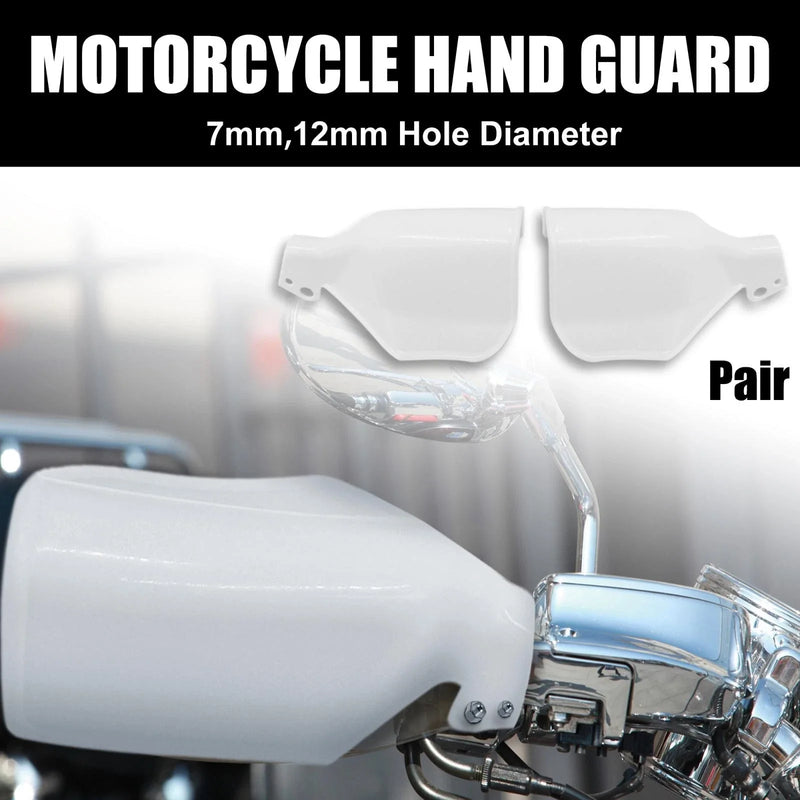 Yamaha Pair White Handlebar Brush Bar Hand Guard Handguard