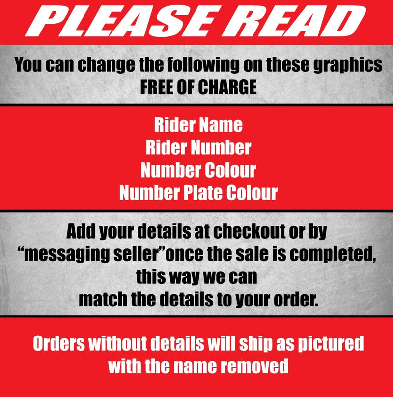 KTM SXF 250 (2023-2025) - Chelsea Stickers Decals Full Graphics Kit