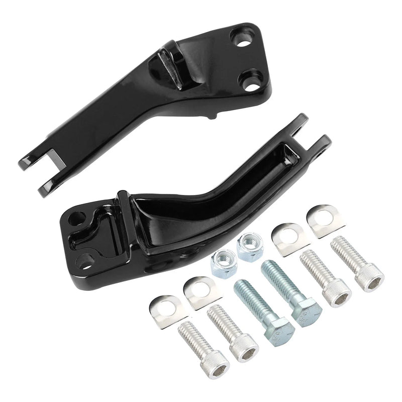 Harley Dyna Street Bob Rear Passenger Foot Pegs Mounts (2007-2017)