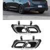 Cadillac CT4 2 x Silver Rear Tail Exhaust Muffler Tips (2020-2021)