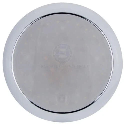LED Round Interior Exterior White Red Light Touch On-Dim-Off 12/24 Volt 24 LEDs