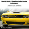 Dodge Challenger (2015-2022) Yellow Grille Mesh Inserts Front Exterior Trim