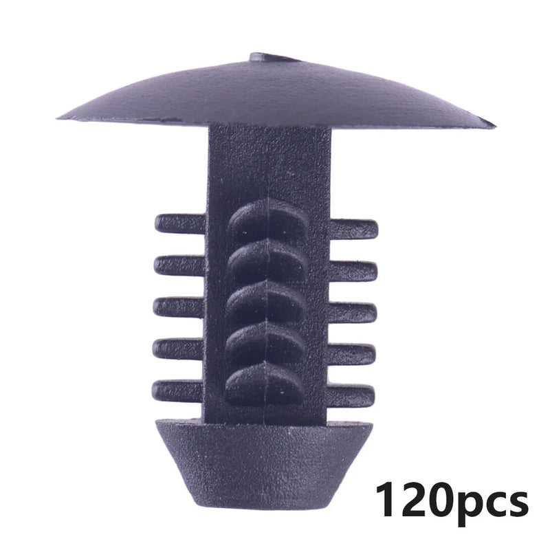 Car Bumper Fender Door Rivets 120 Pcs 10mm Plastic Clip Fasteners