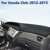 Honda Civic Leather Dashboard Cover Pad Mat (2012–2015)