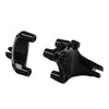 Harley Sportster 883 1200 Black Passenger Footpeg Mounts (2014-2022)