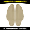 Honda Accord Beige Microfiber Leather Door Panel Armrest Covers (08-12)