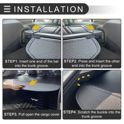 Chevrolet Equinox Retractable Cargo Cover Carbon Fiber Black (2010 - 2017)