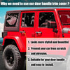 Jeep Wrangler 4 Door 5 x Door Handle Trim with Button Covers (2007-2018)