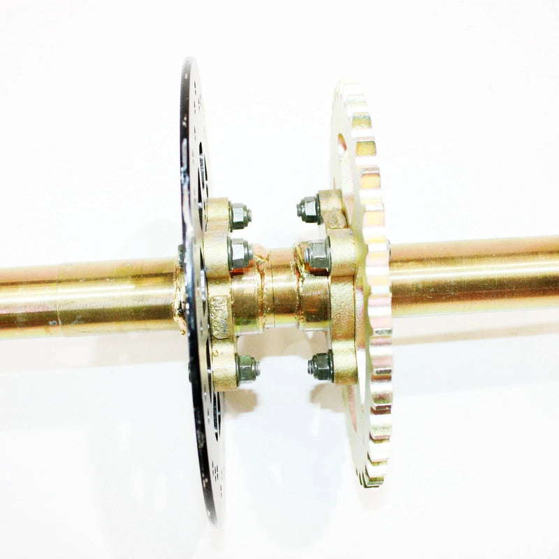 250cc Quad ATV 1140mm Rear Axle Assembly, Sprocket & Rotor