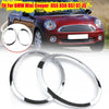Mini Cooper R55 R56 Chrome Headlight Trim Rings (2007-2015)