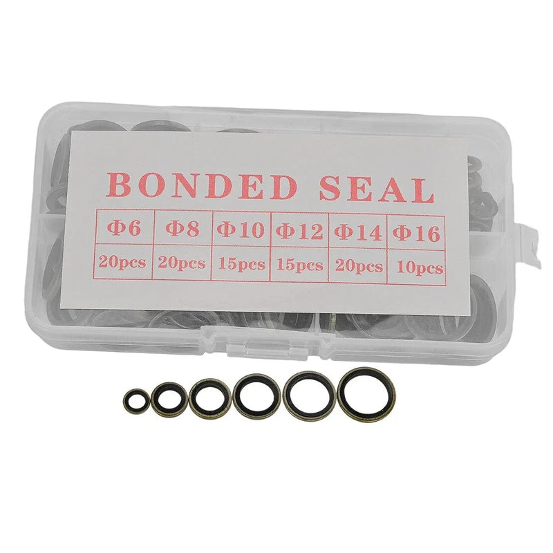 100 x Car Bonded Seal Oil Drain Plug Gasket Washers M6-M16