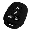 Toyota Corolla Black Silicone Key Case Cover (2014-2018)