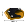 Honda 1 Set Aluminum Kickstand Plate Pad Gold