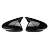 Hyundai Elantra 2 x Gloss Black Rear View Side Door Mirror Covers (2016-2019)