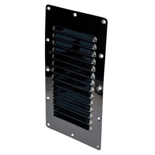 Stainless Steel Black PVD Surface Mount Louvre Vent 127mm x 230mm