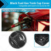 Audi A1 A3 A4 A5 A6 VW Black Carbon Fiber Fuel Gas Tank Cap Cover