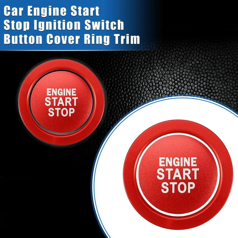 Toyota Highlander Engine Start Stop Button Cover Ring Red (2020-2022)