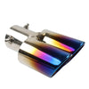 Universal Accessory Dual Steel Bluing Rear Exhaust Pipe Tail Muffler Tip