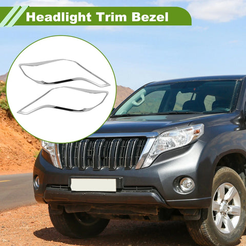 Toyota Prado FJ150 Front Left Right Headlight Trim Bezel (2014-2017)