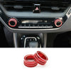 Toyota Corolla 2x Red Alu Middle Console AC Knob Cover Trim (2019–2021)