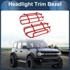 Ford Bronco 2021-2023 Headlight Trim Bezels (2 x Red)
