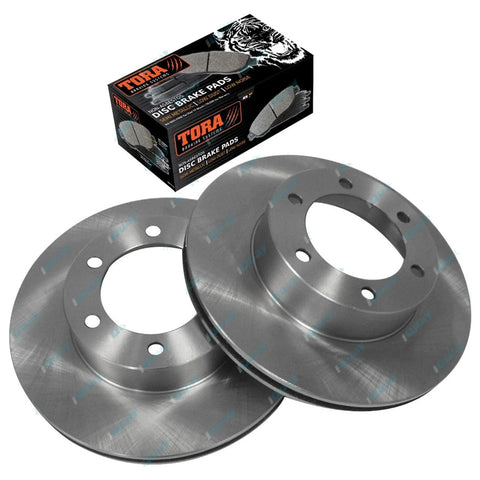 Toyota Prado KZJ95 RZJ95 VZJ95 2 x Front Brake Disc Rotors & Pads Set (1996-2002)