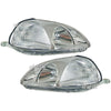 Honda Civic EJ6 EJ8 EK EK4 EK9 Headlight Lamps 2 x (1996-1998)