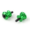 Kawasaki Ninja 250R ZX6R ZX10R 10mm CNC Swing Arm Spools Sliders Green (2008-2019)