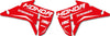 Honda CRF 450 R Shogun Style Radiator Shroud Stickers (2025-2026)