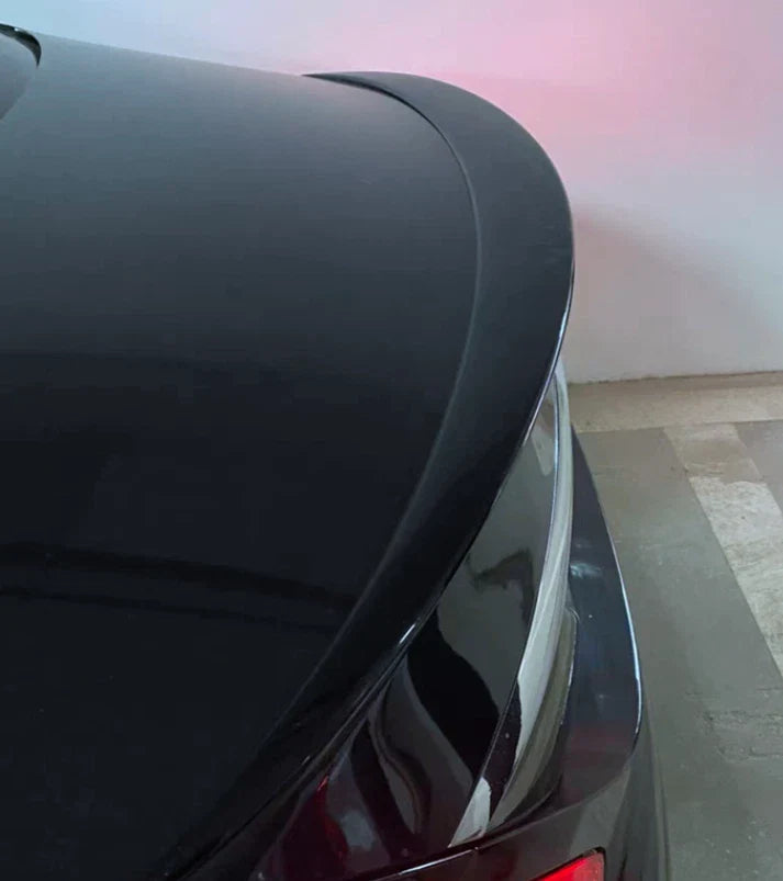 Mercedes-Benz C-Class W205 Sedan Rear Spoiler Wing ABS Black (2015-2021)