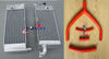 Yamaha YZ250 WR250 Aluminum Radiator & Blue Hoses (1990-1991)