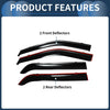 Ford Explorer 2011 Black Side Window Vent Visors Window Deflectors (2011)
