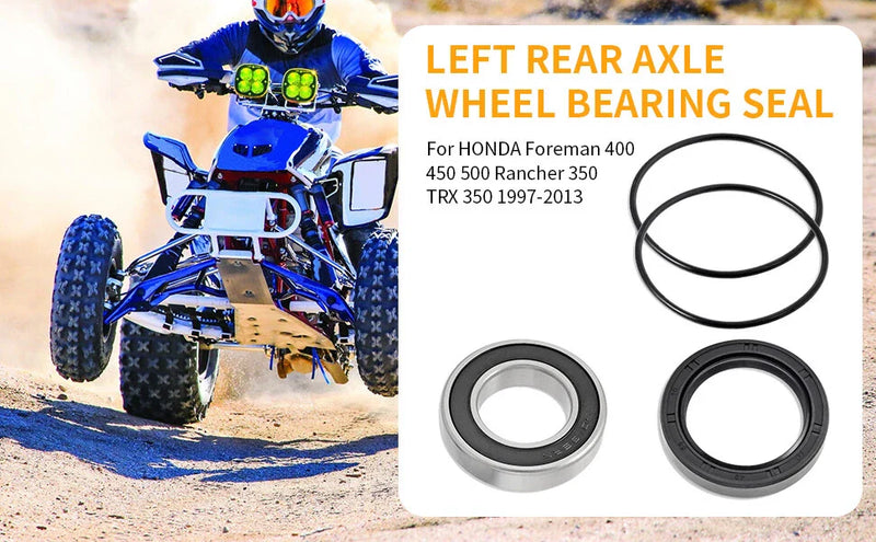 Honda Rancher 350 TRX 350 Left Rear Axle Wheel Bearing Seal (2000–2006)