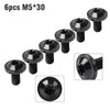 Bike Motorcycle 6 x Titanium Alloy M5x30mm Torx Head Bolts